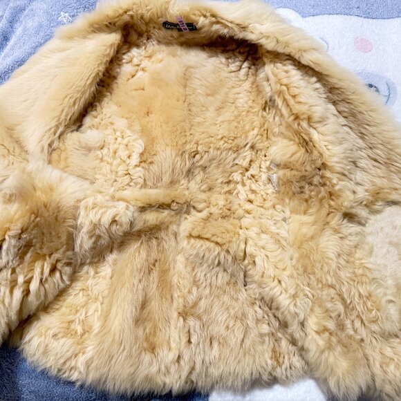 $4995 Authentic SALVATORE FERRAGAMO Made in ITALY Beige Lamb Leather Jacket Sz.8 - Picture 5 of 12